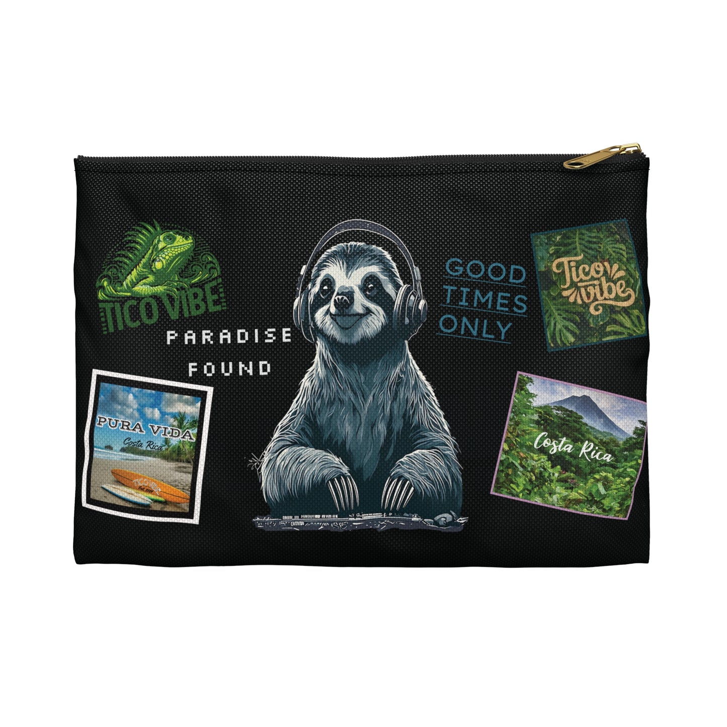 DJ Sloth Accessory Pouch