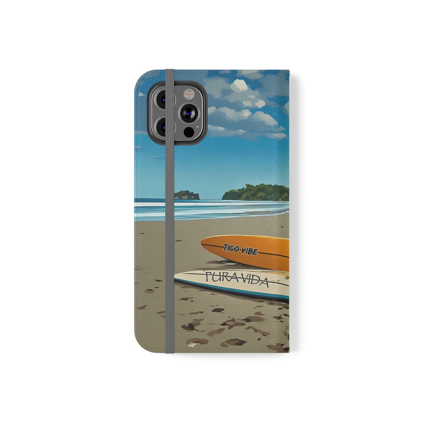 "Paradise is calling" Phone wallet Flip Case