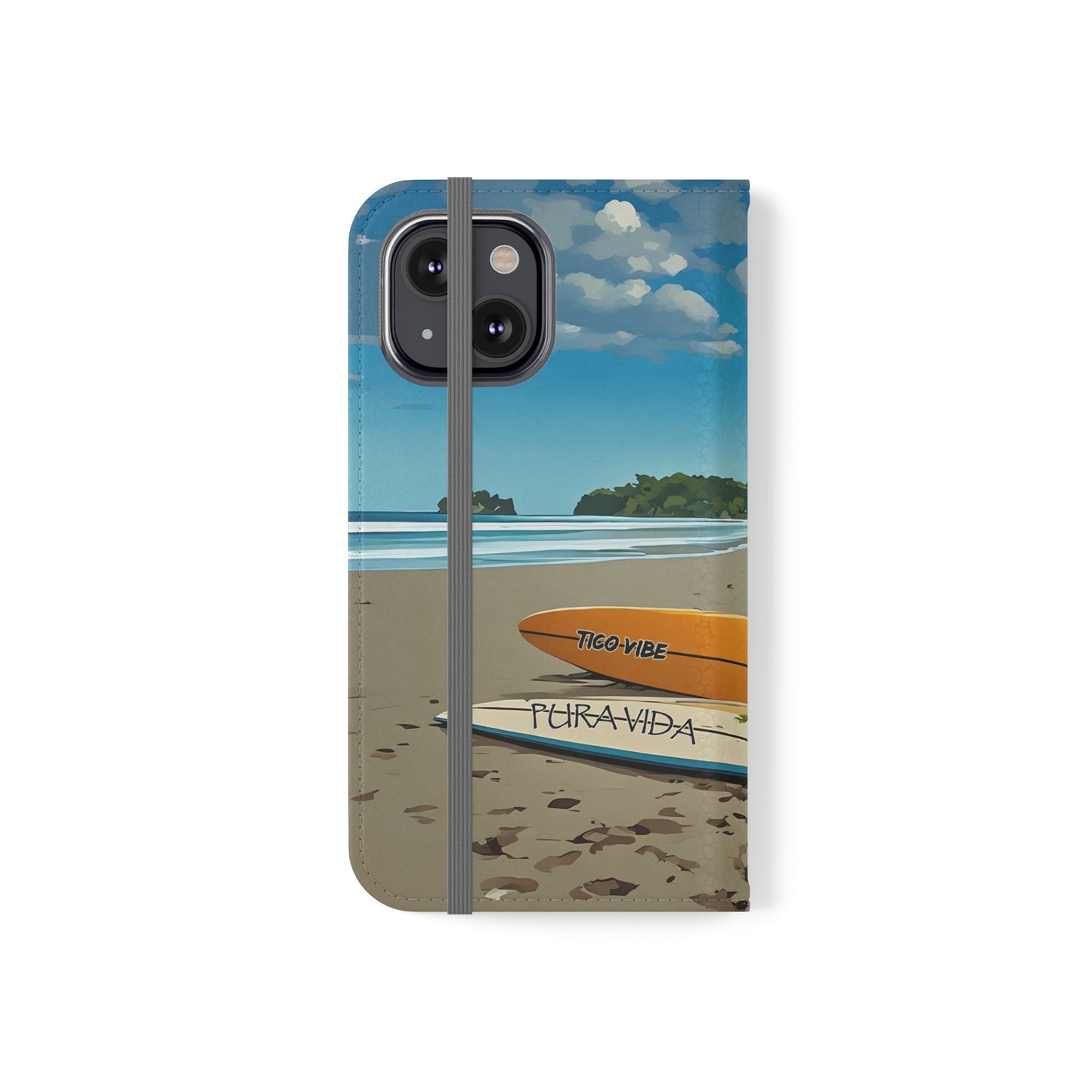 "Paradise is calling" Phone wallet Flip Case