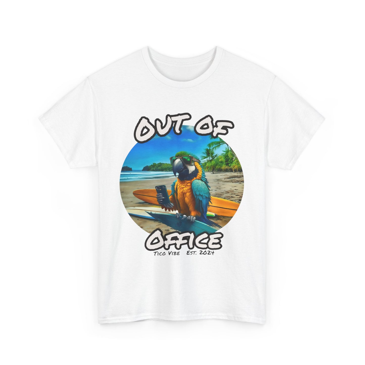 Out of Office Vibes – Unisex Heavy Cotton Tee