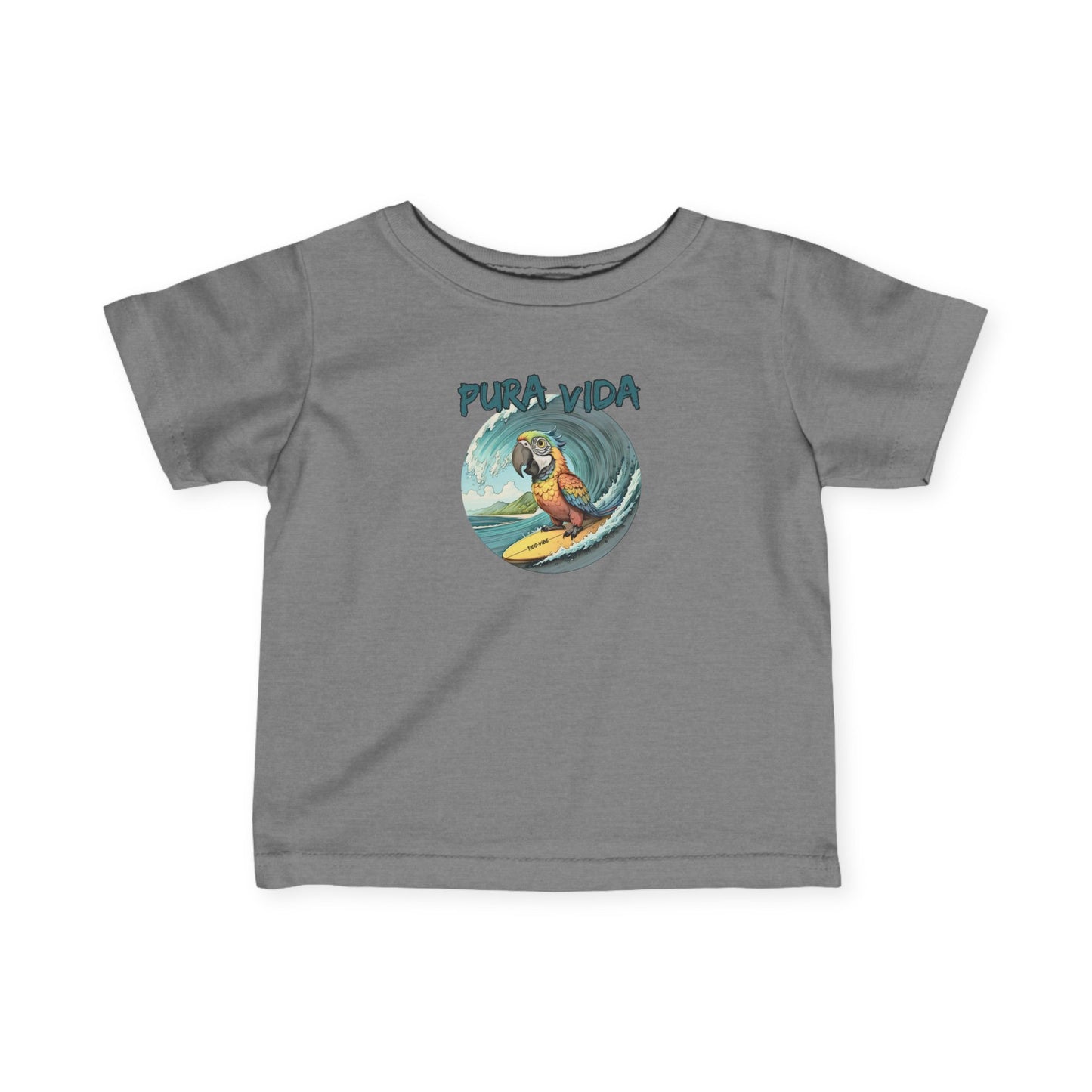 Pura Vida Surfing Macaw Infant Fine Jersey Tee