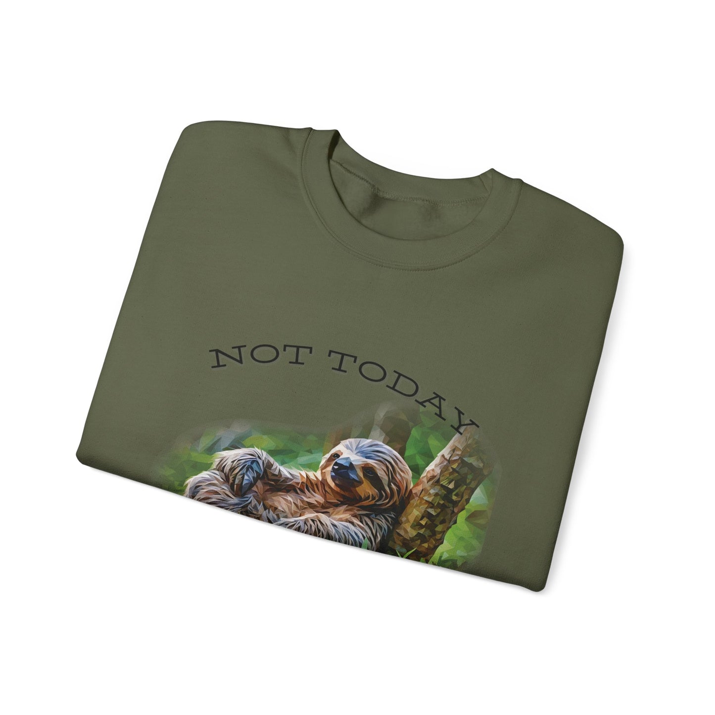 "Not Today" Unisex Cozy Crewneck Sweatshirt