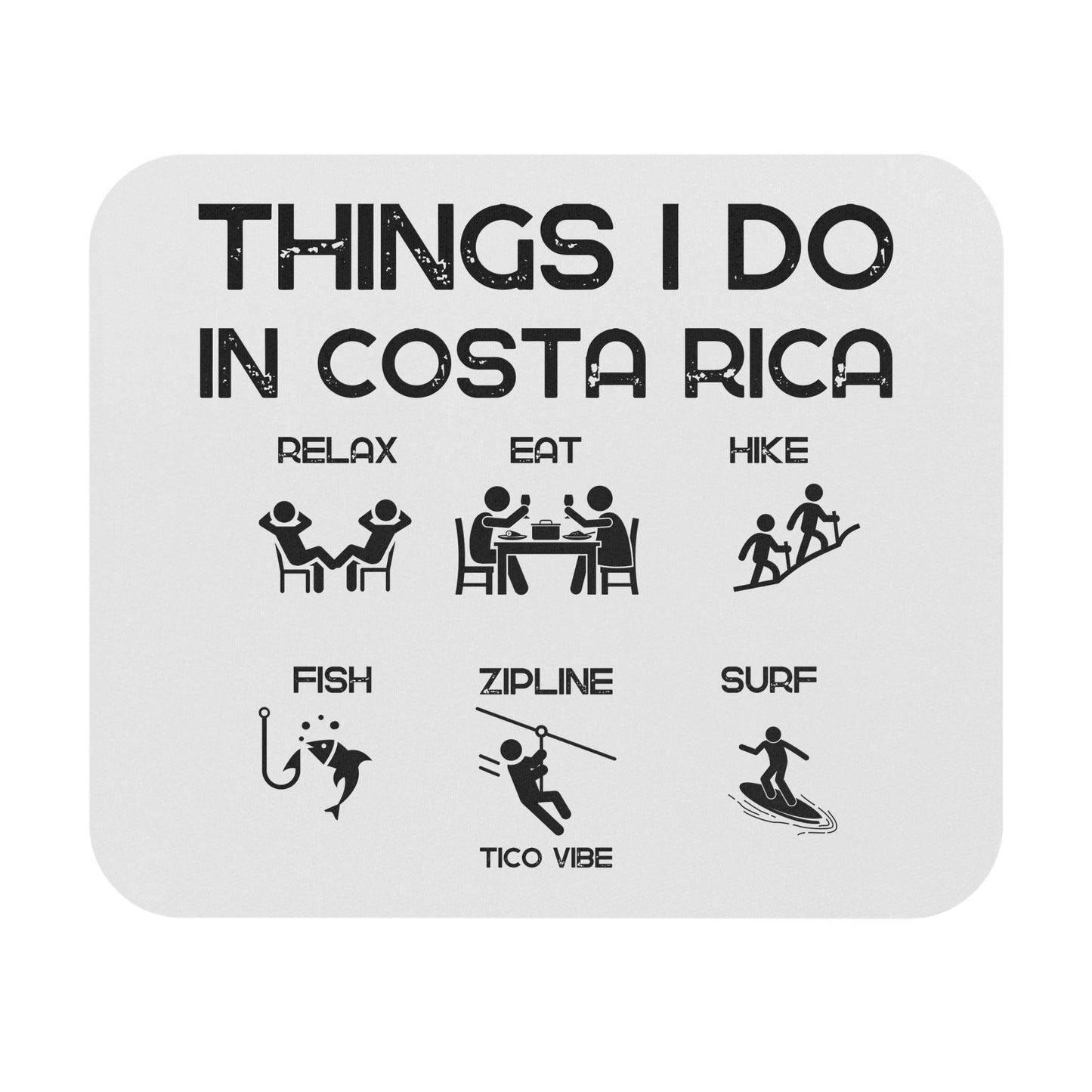 "Things I Do in Costa Rica" Mouse Pad (Rectangle)