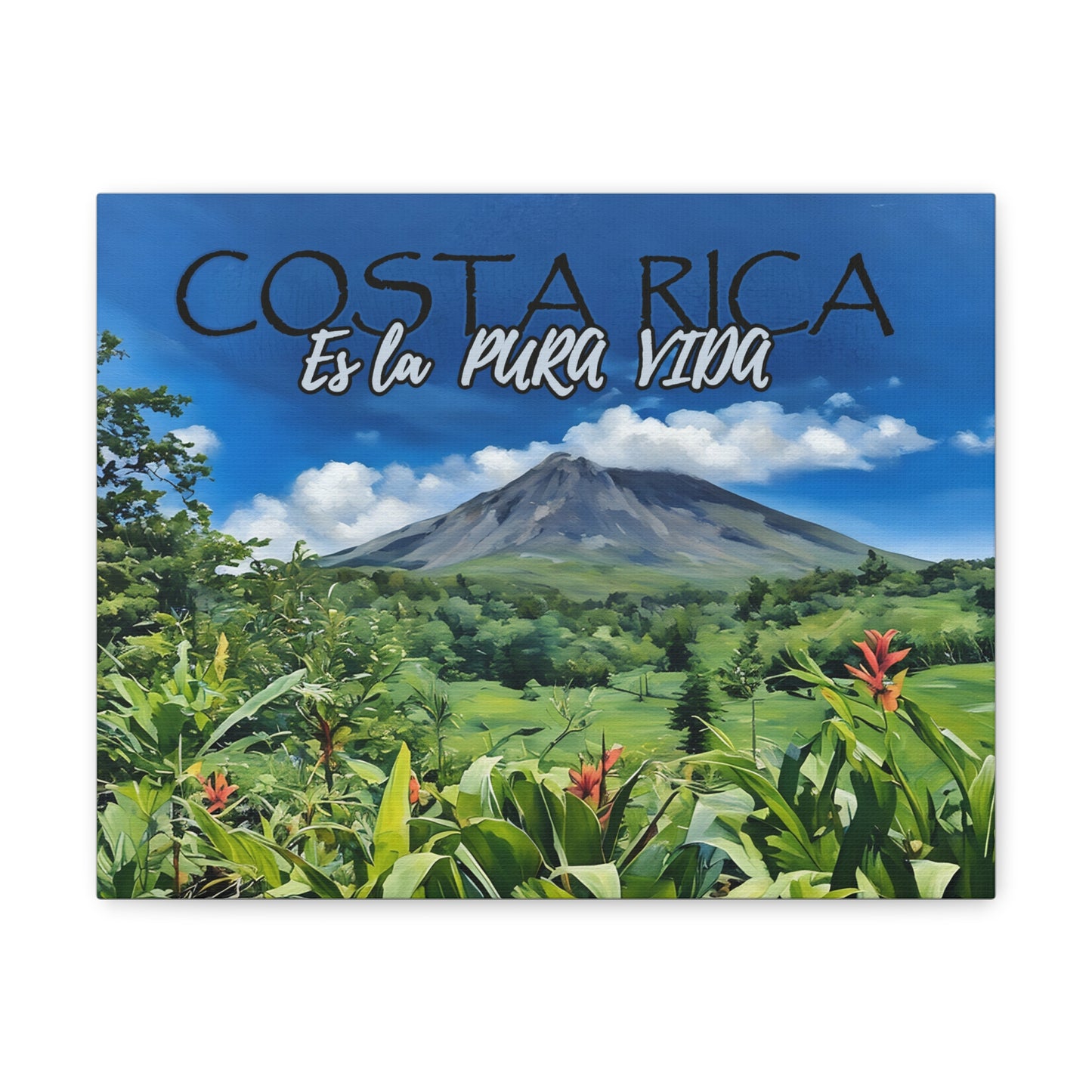 "Costa Rica es la Pura Vida" Canvas Gallery Wraps
