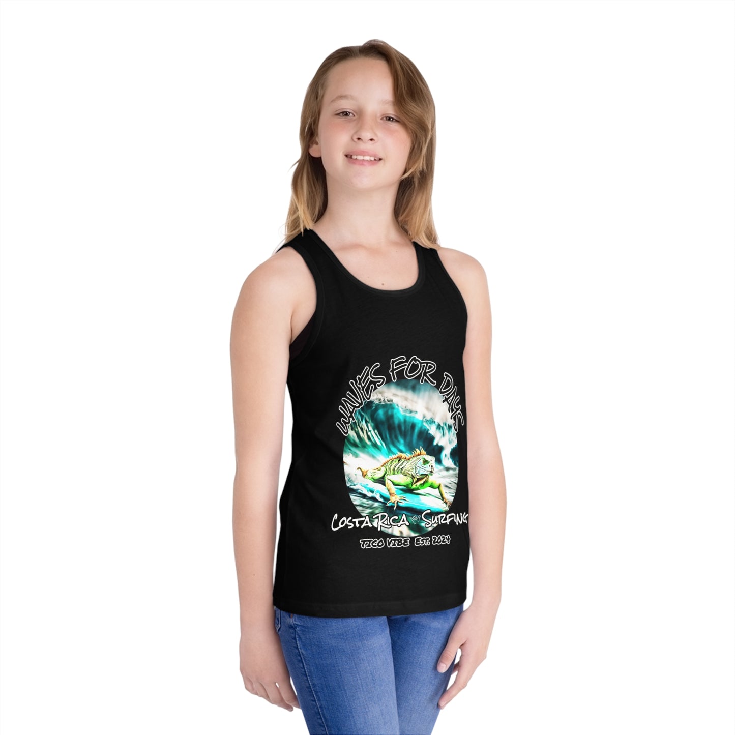 "Waves for days" Kid's Jersey Tank Top