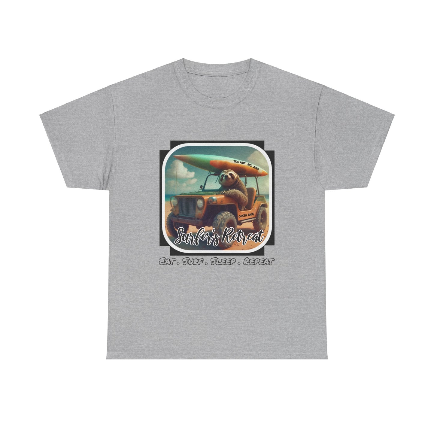 "Surfers Retreat" Unisex Heavy Cotton Tee