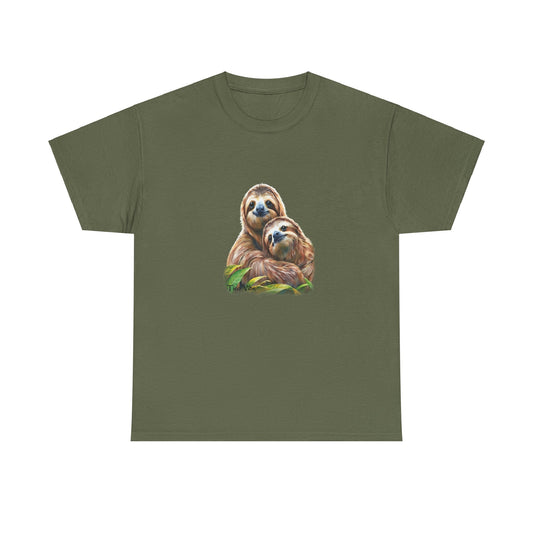 "Sloth Love: A Hug for Two" Graphic Tee