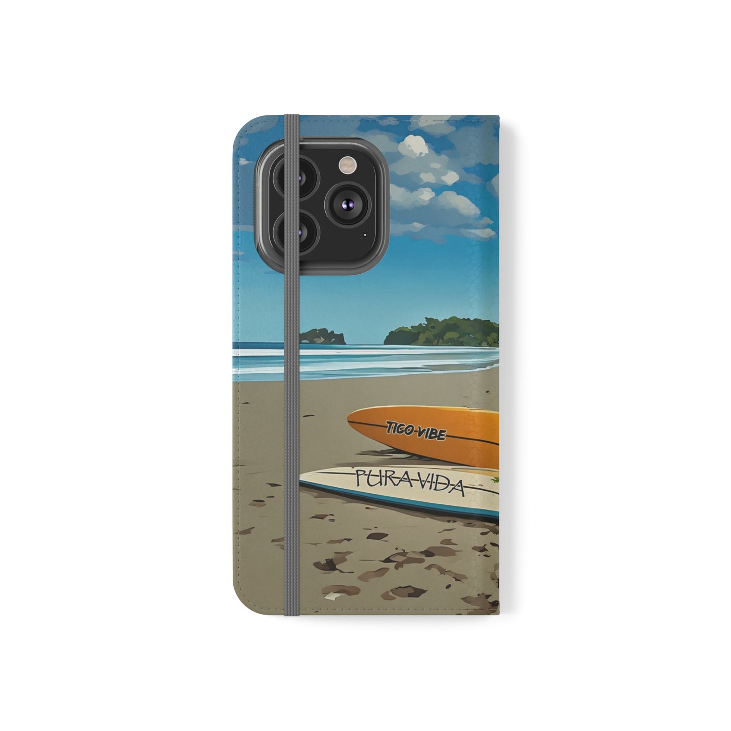 "Paradise is calling" Phone wallet Flip Case