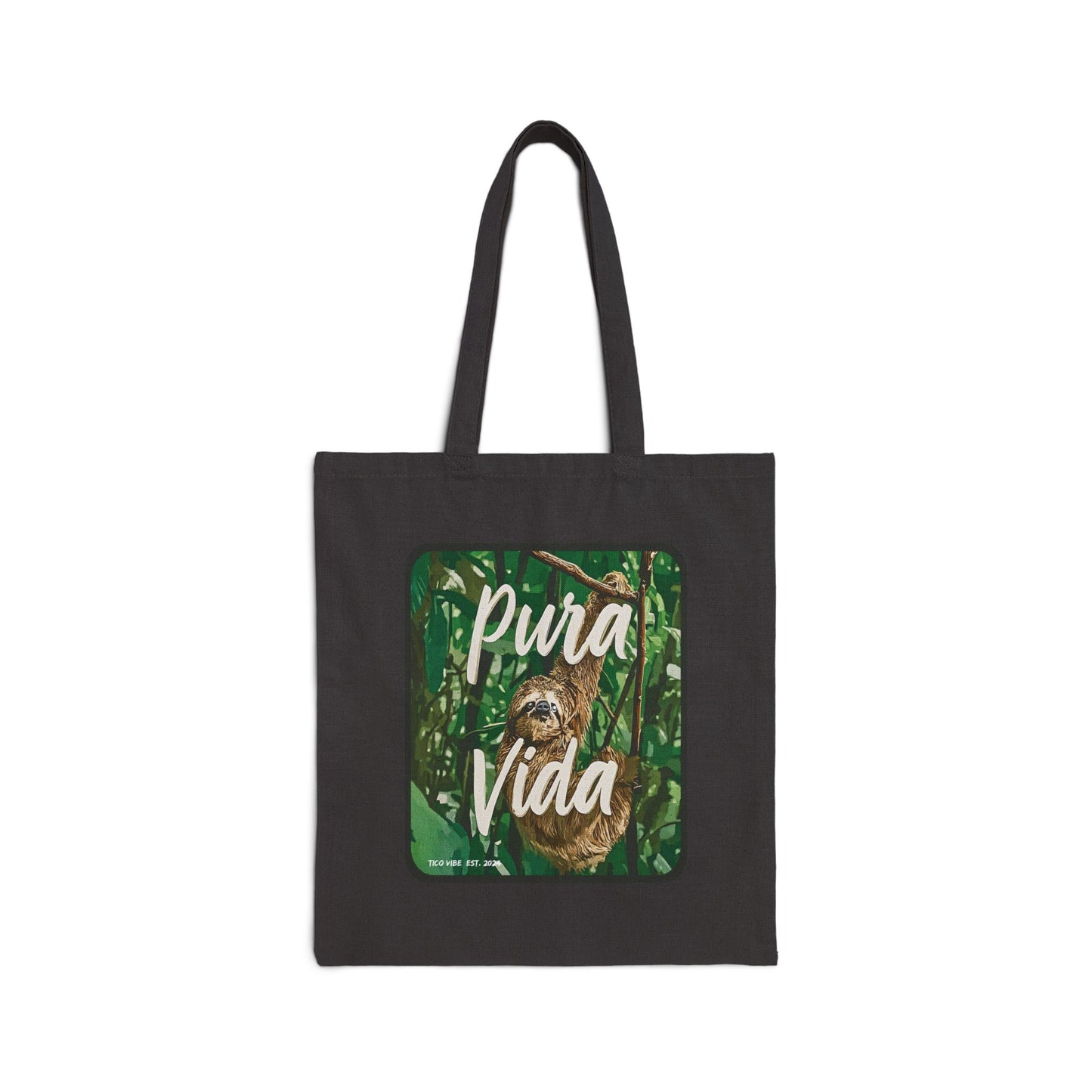"Pura Vida" Cotton Canvas Tote Bag