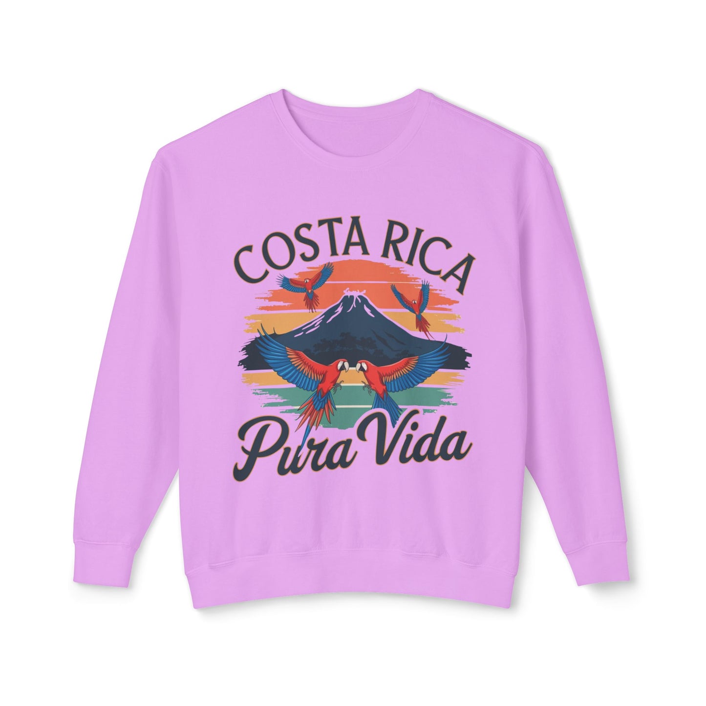 "Costa Rica Pura Vida" Unisex Lightweight Crewneck Sweatshirt