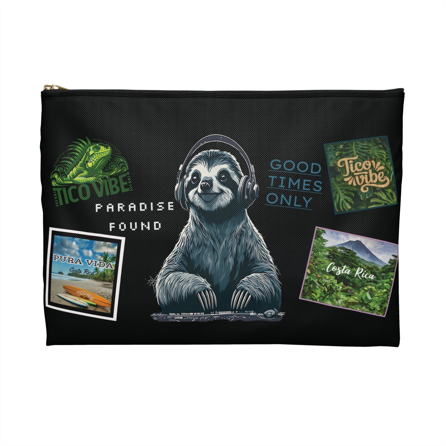 DJ Sloth Accessory Pouch