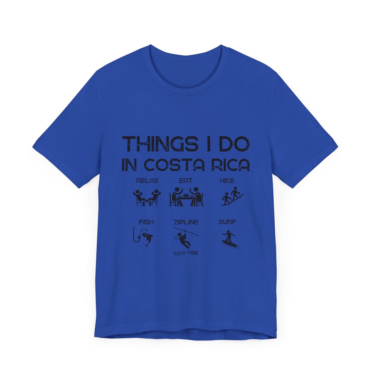 "Things I Do in Costa Rica" Unisex Jersey Short Sleeve Tee