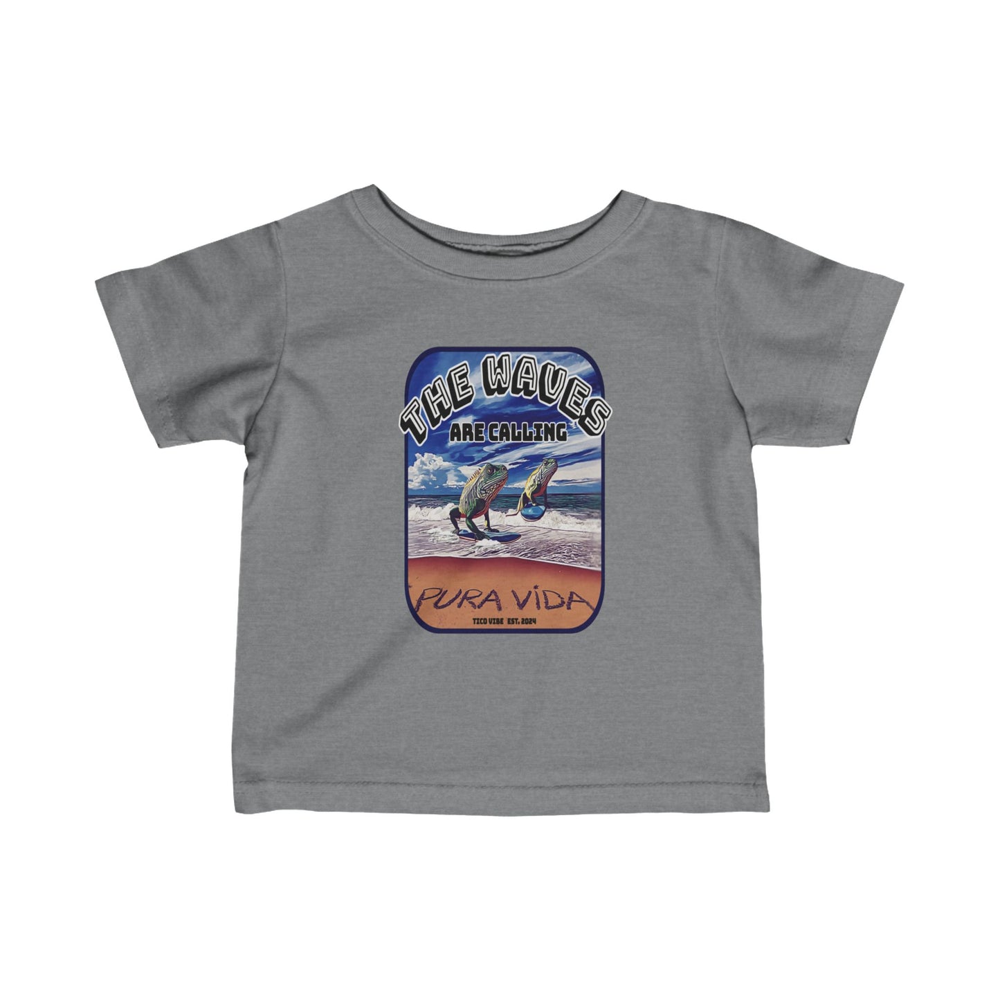 "The waves are calling" Infant Fine Jersey Tee