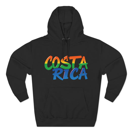 Costa Rica Graffiti Vibes – Three-Panel Fleece Hoodie
