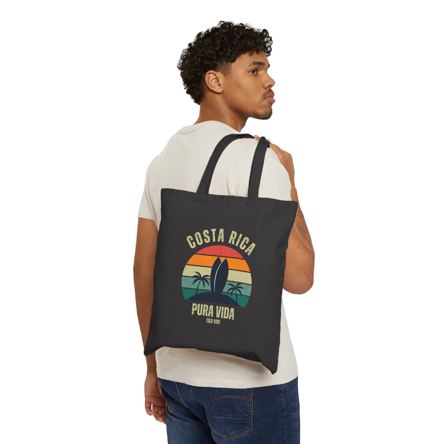 "Costa Rica PV" Cotton Canvas Tote Bag