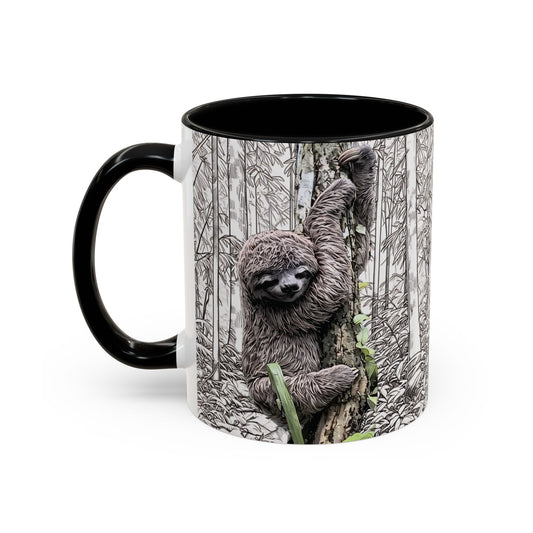 Adorable Baby Sloth Accent Coffee Mug – 11oz & 15oz
