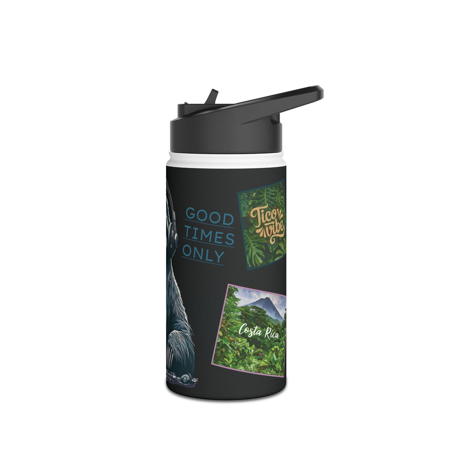 DJ Sloth Vibes – Good Times Only Stainless Steel Water Bottle