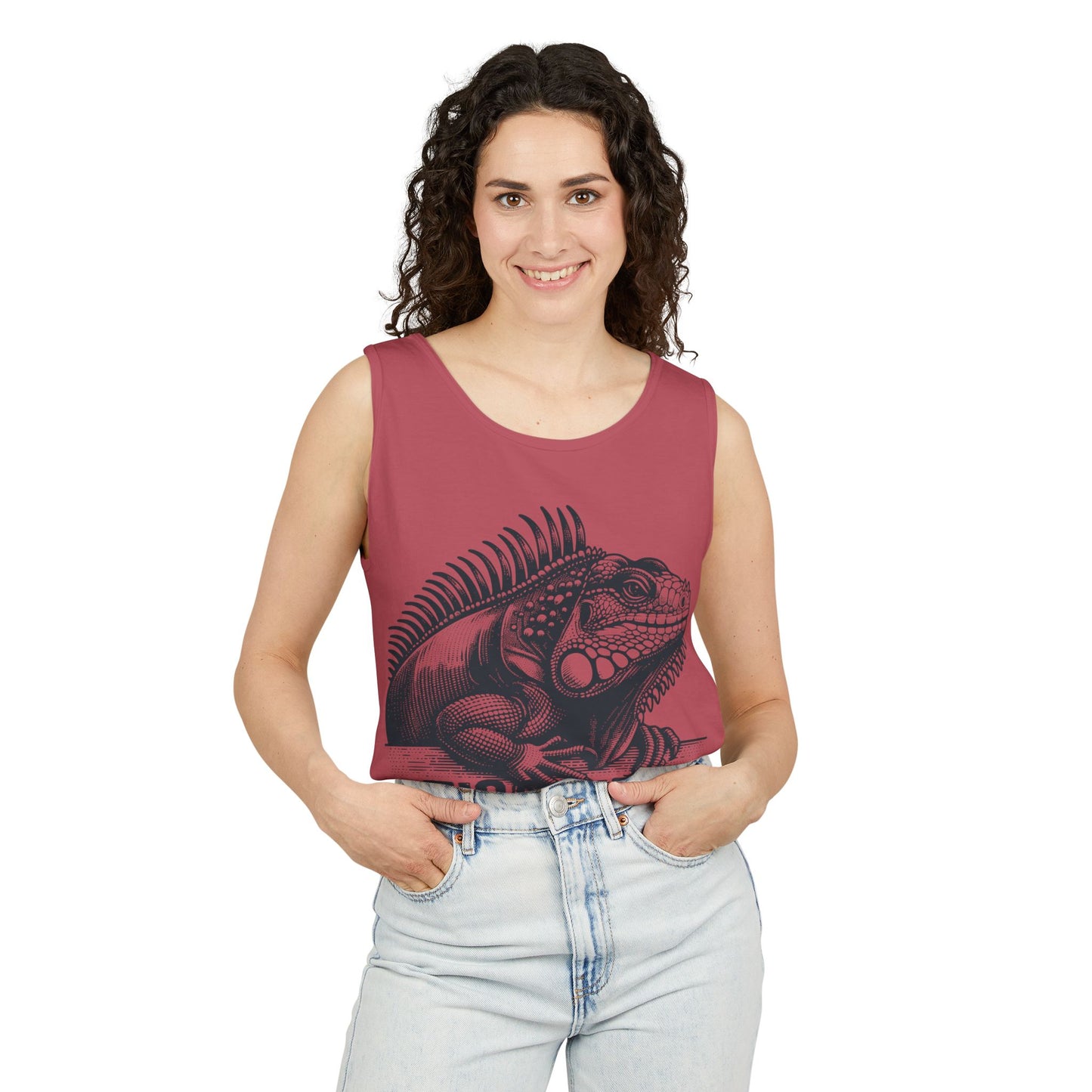 "Tico Vibe Iguana" Unisex Garment-Dyed Tank Top