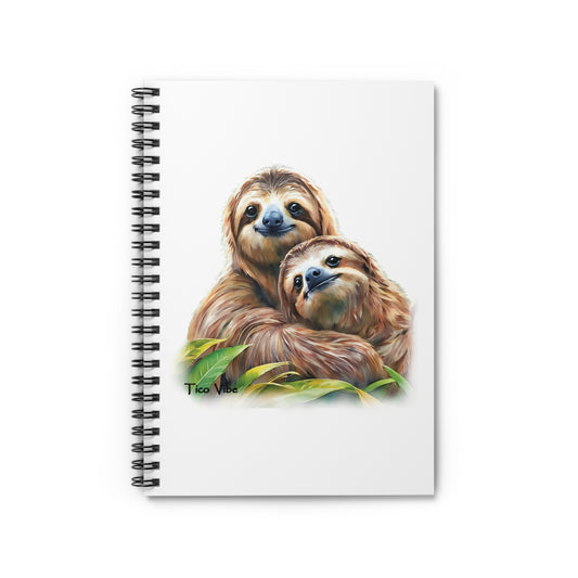 Sloth Love Ticovibe Spiral Notebook - Ruled Line