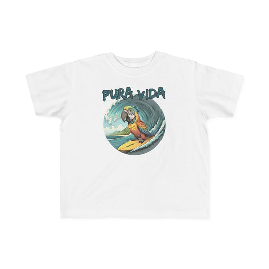 Pura Vida Surfing Macaw Toddler's Fine Jersey Tee