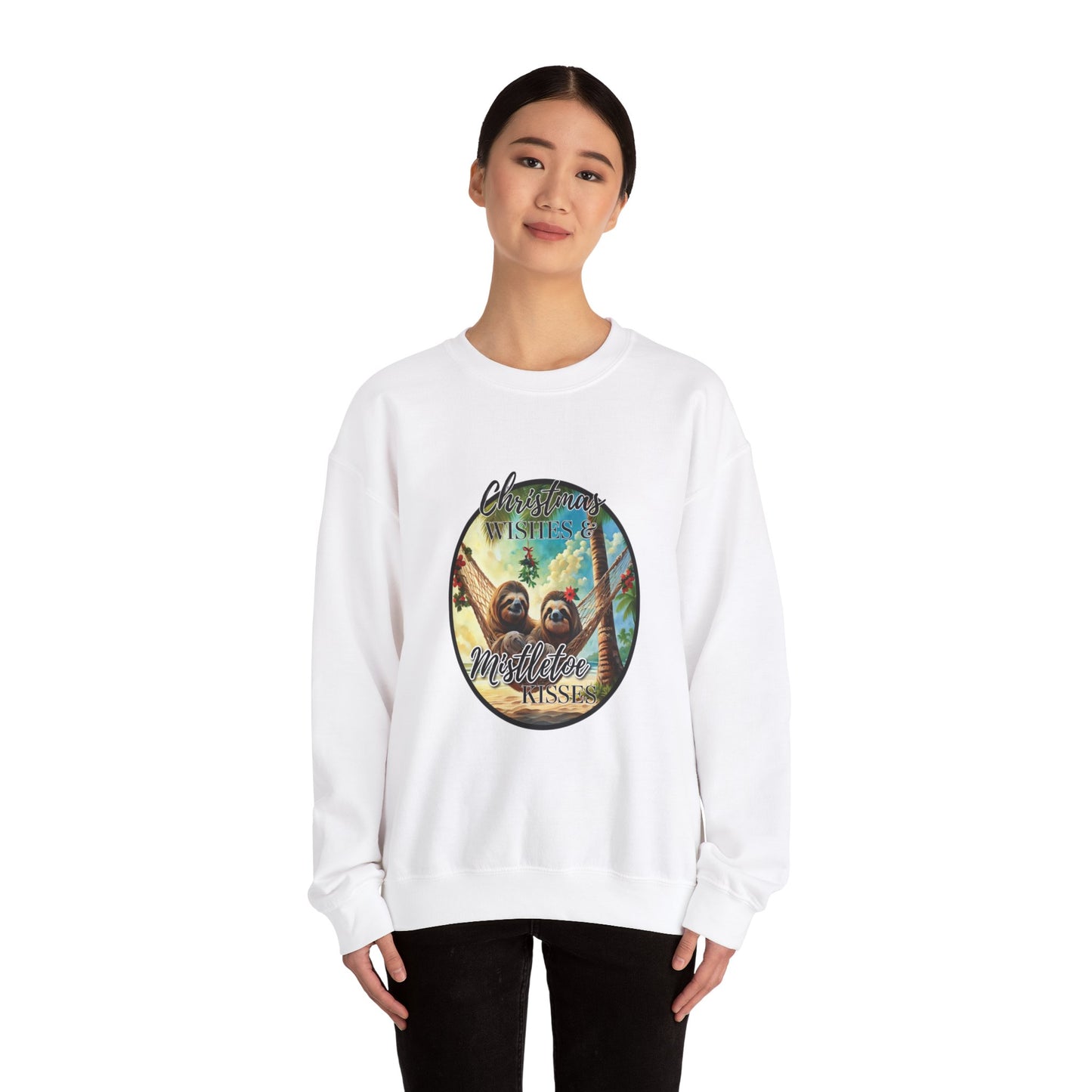"Sloth-y Kisses"Unisex Heavy Blend™ Crewneck Sweatshirt