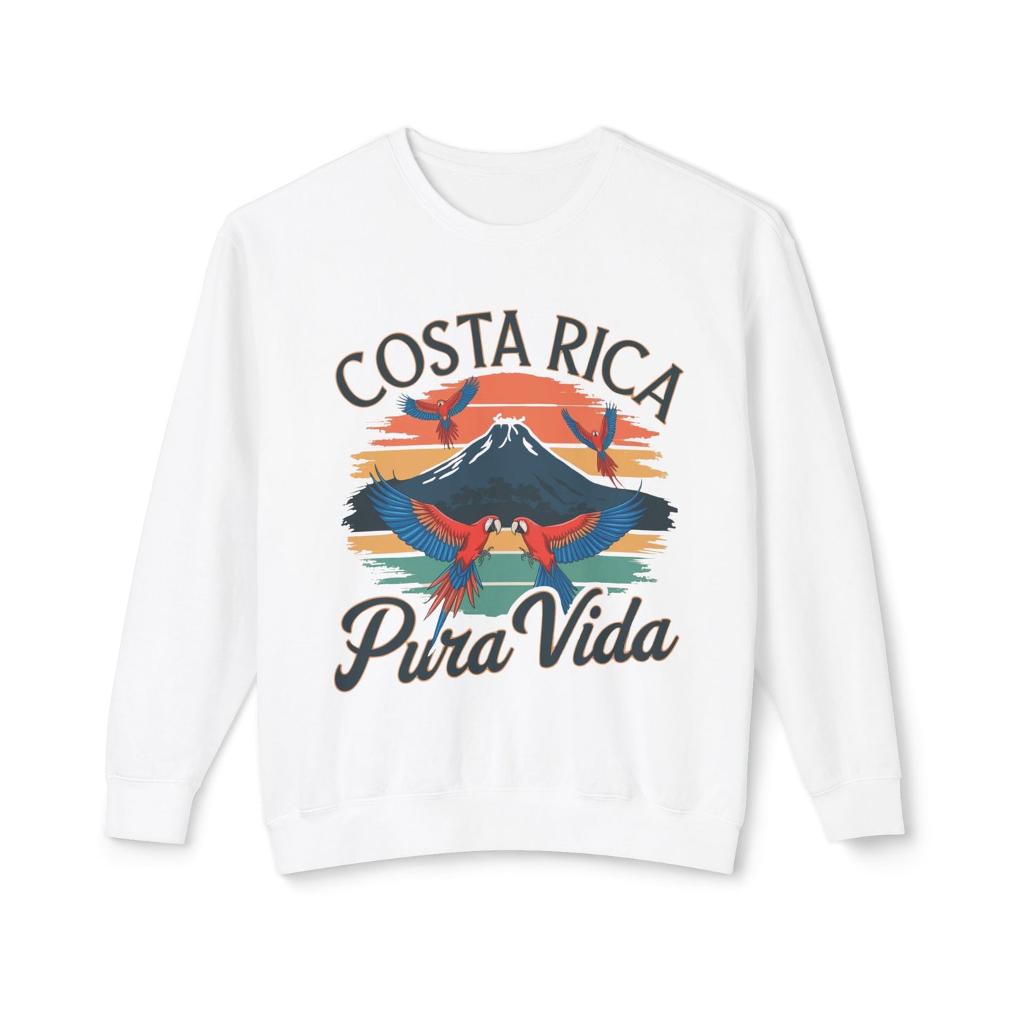 "Costa Rica Pura Vida" Unisex Lightweight Crewneck Sweatshirt