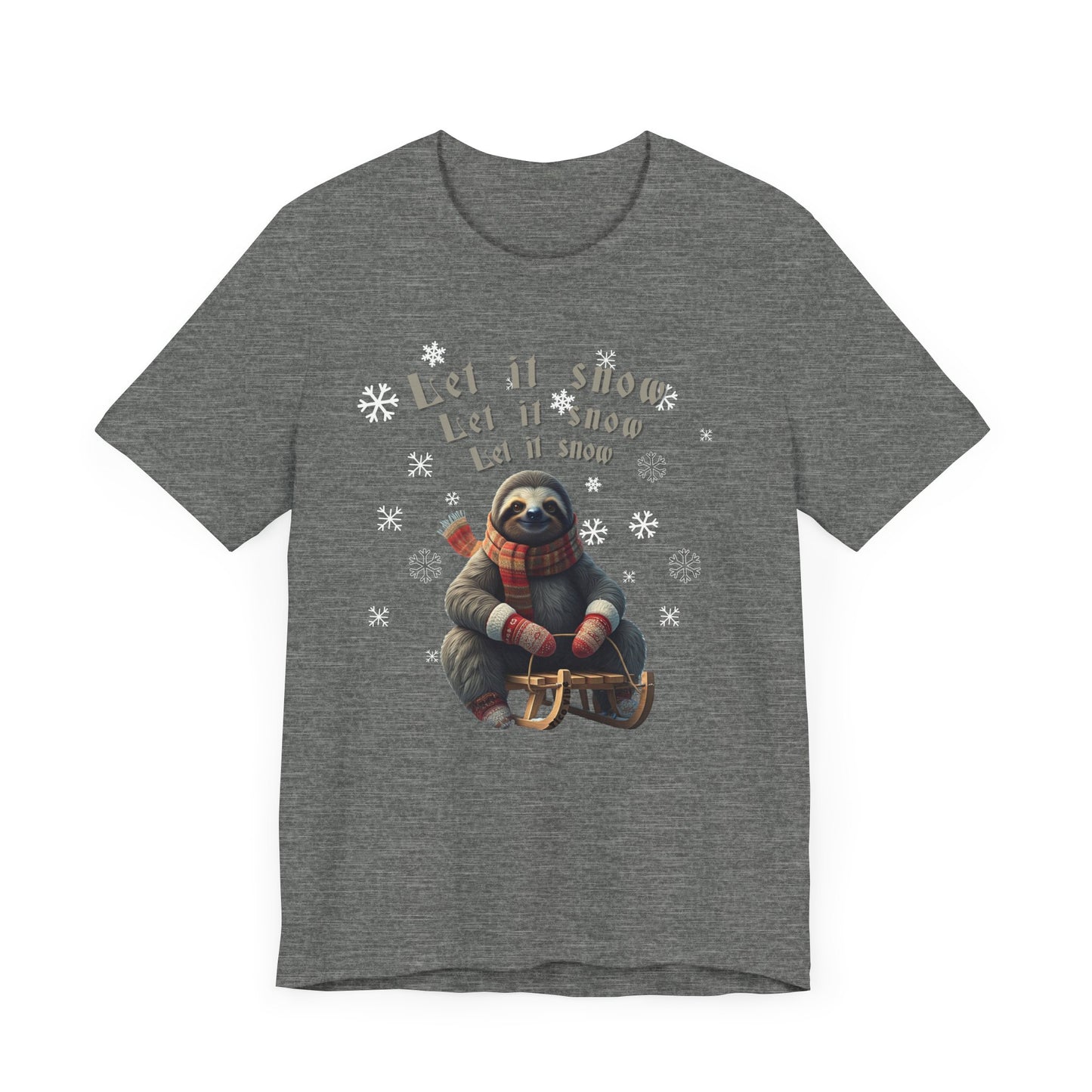 "Let it snow" Unisex Jersey Short Sleeve Tee