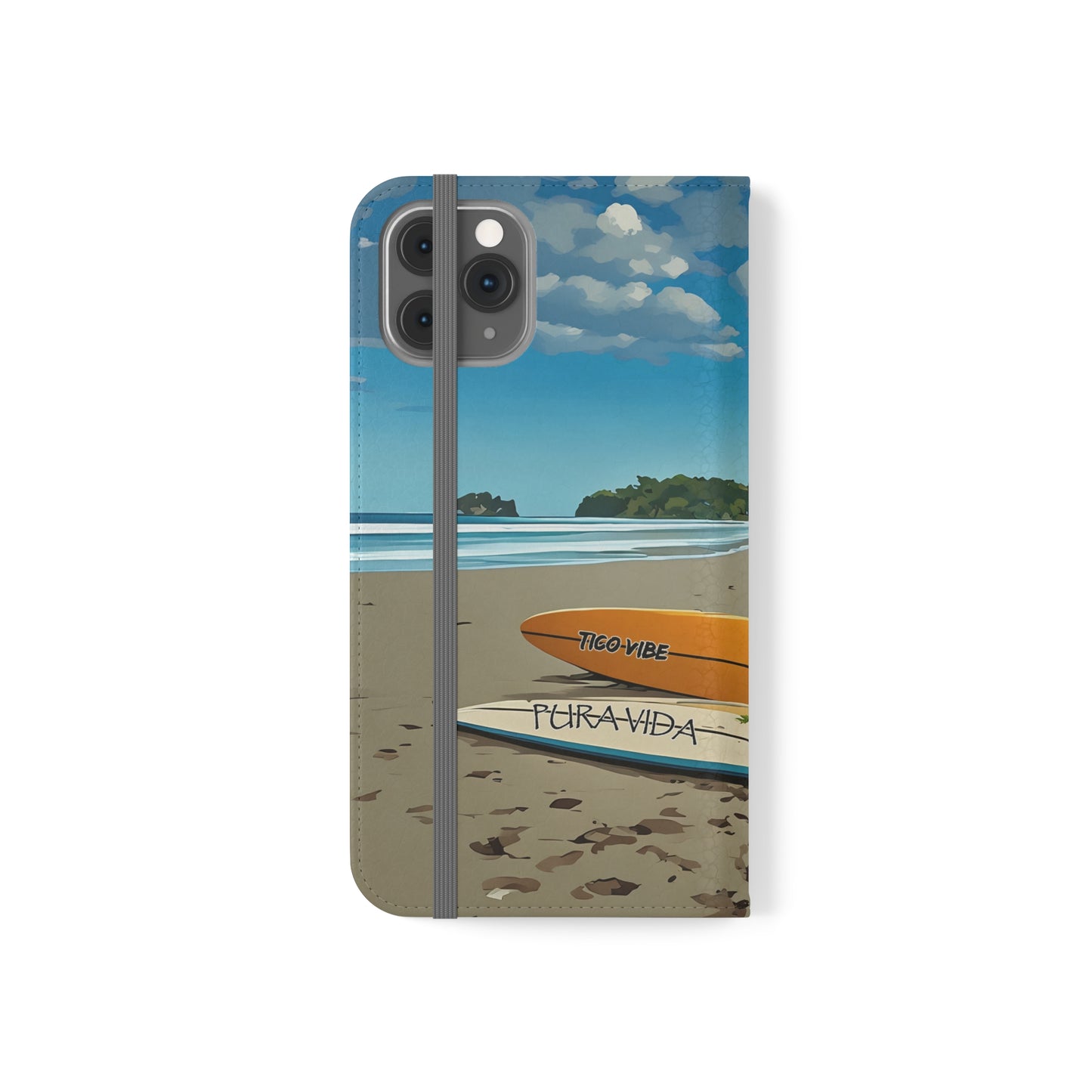 "Paradise is calling" Phone wallet Flip Case