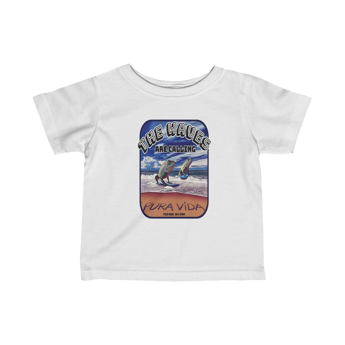 "The waves are calling" Infant Fine Jersey Tee
