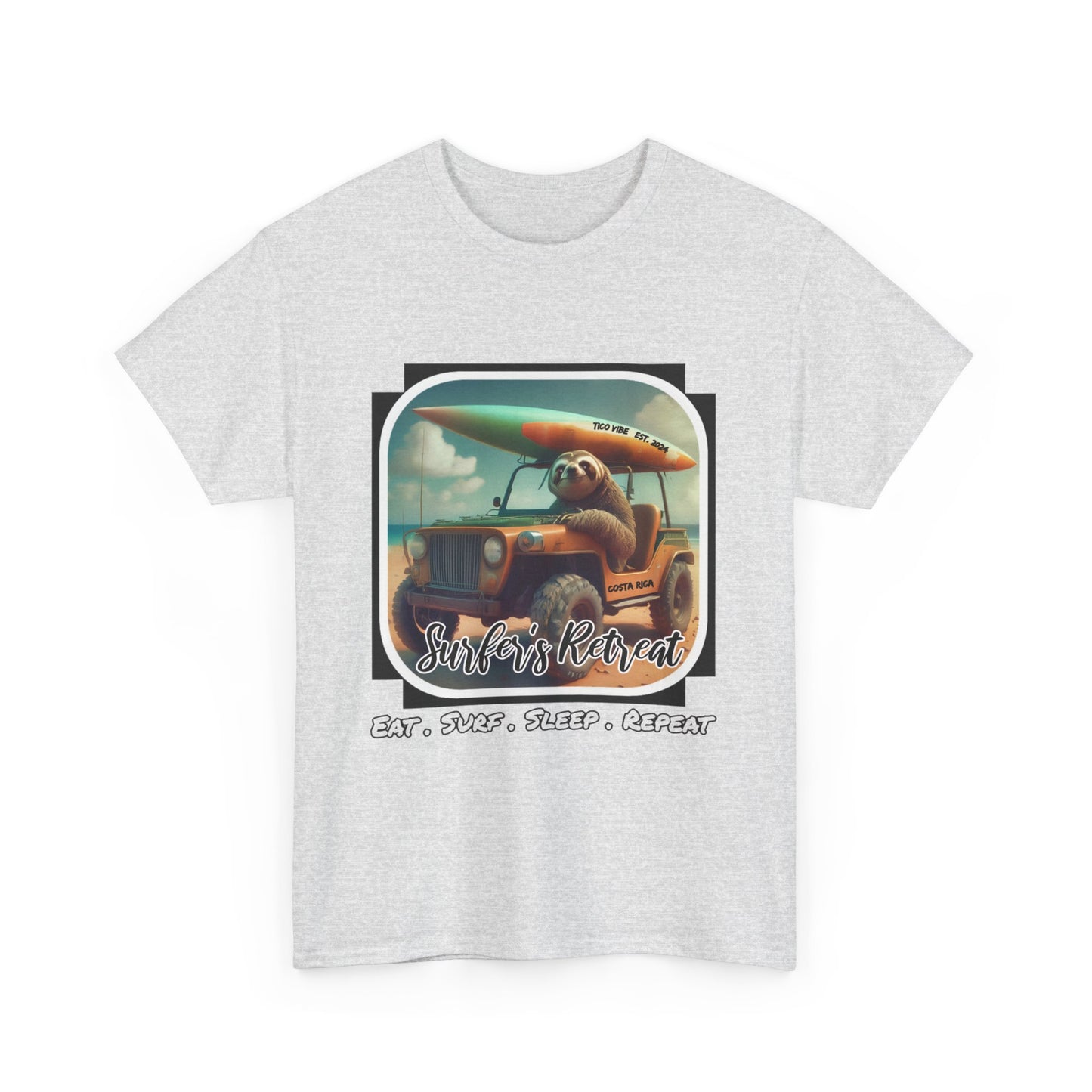 "Surfers Retreat" Unisex Heavy Cotton Tee