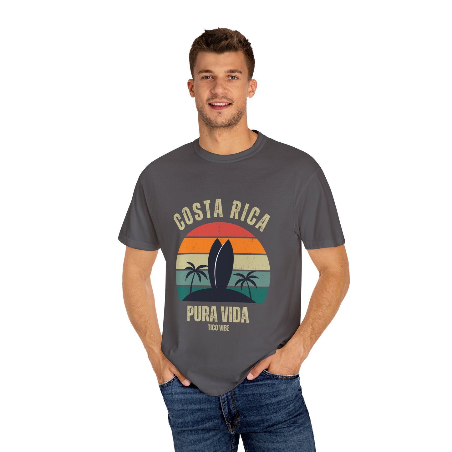 "Costa Rica PV" Unisex Garment-Dyed T-shirt