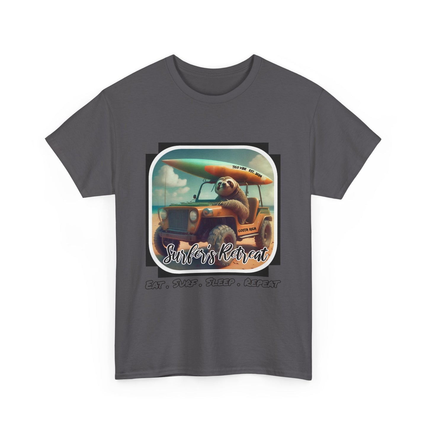 "Surfers Retreat" Unisex Heavy Cotton Tee