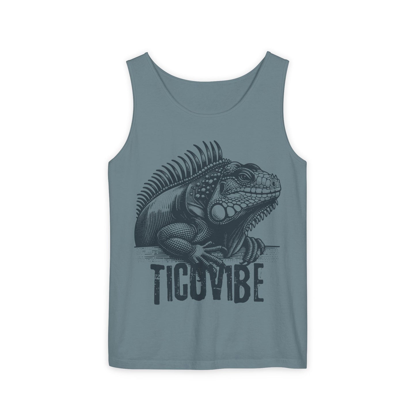 "Tico Vibe Iguana" Unisex Garment-Dyed Tank Top