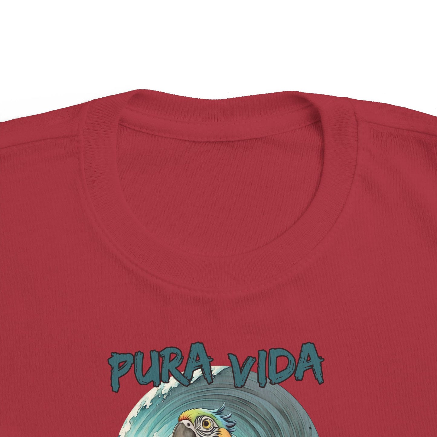 Pura Vida Surfing Macaw Toddler's Fine Jersey Tee