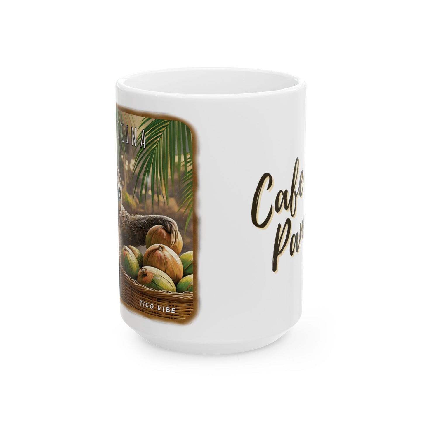 "Cafe con pansito" Ceramic Mug, (11oz, 15oz)