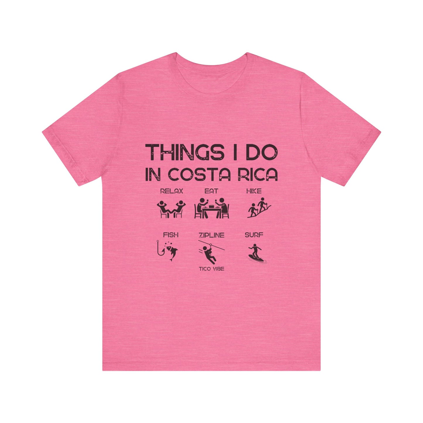 "Things I Do in Costa Rica" Unisex Jersey Short Sleeve Tee
