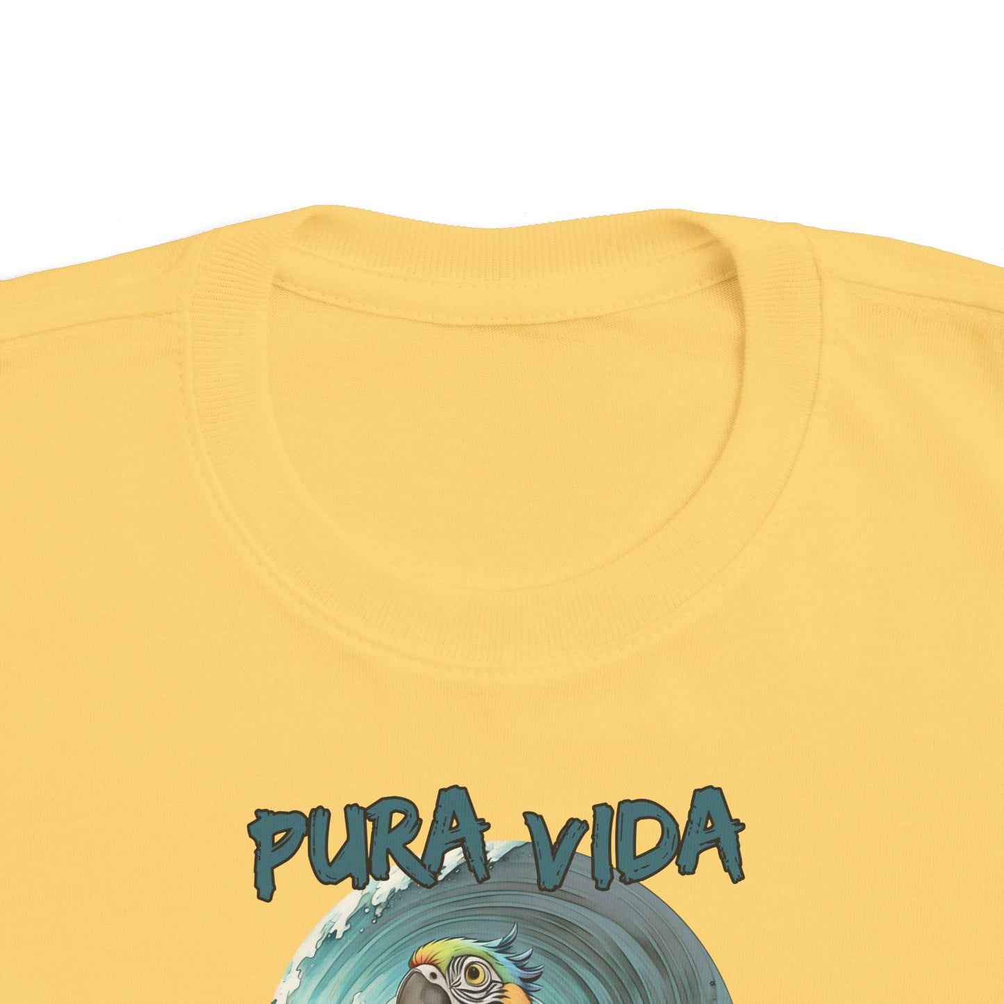 Pura Vida Surfing Macaw Toddler's Fine Jersey Tee