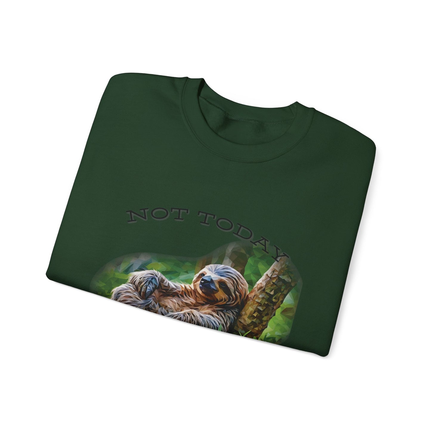 "Not Today" Unisex Cozy Crewneck Sweatshirt
