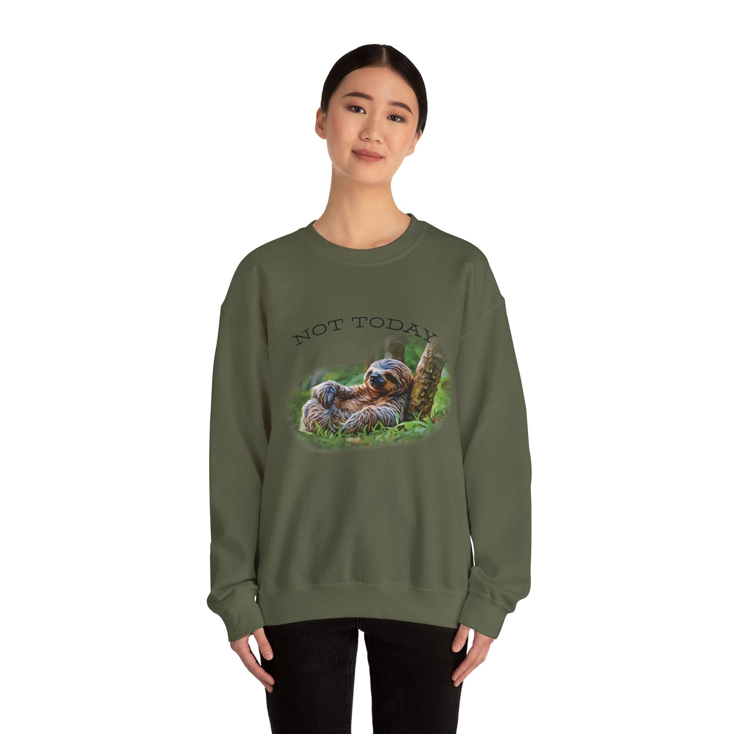 "Not Today" Unisex Cozy Crewneck Sweatshirt