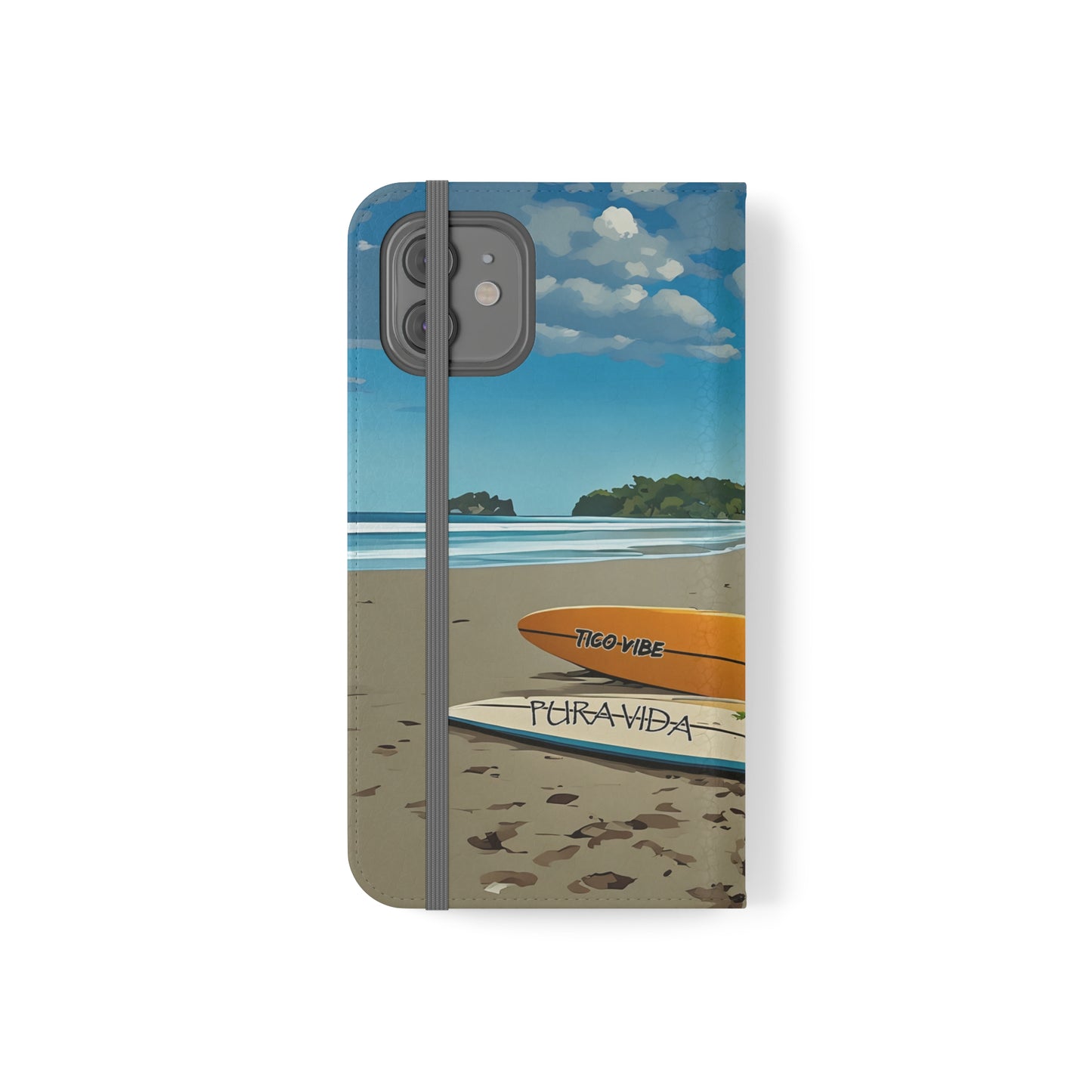 "Paradise is calling" Phone wallet Flip Case