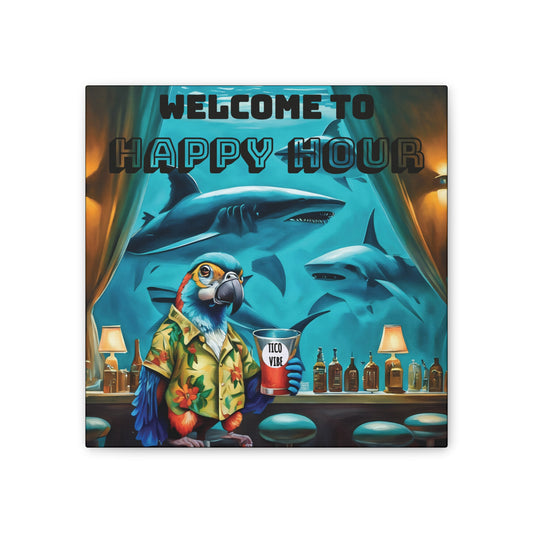 "Under the sea Bar" Canvas Stretched, 0.75"