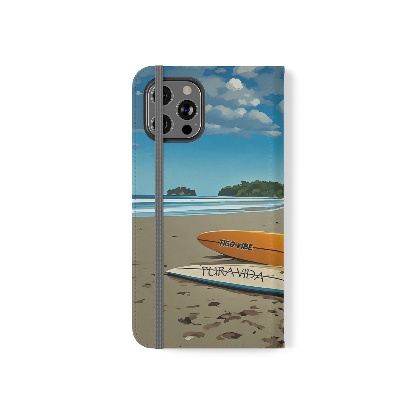 "Paradise is calling" Phone wallet Flip Case