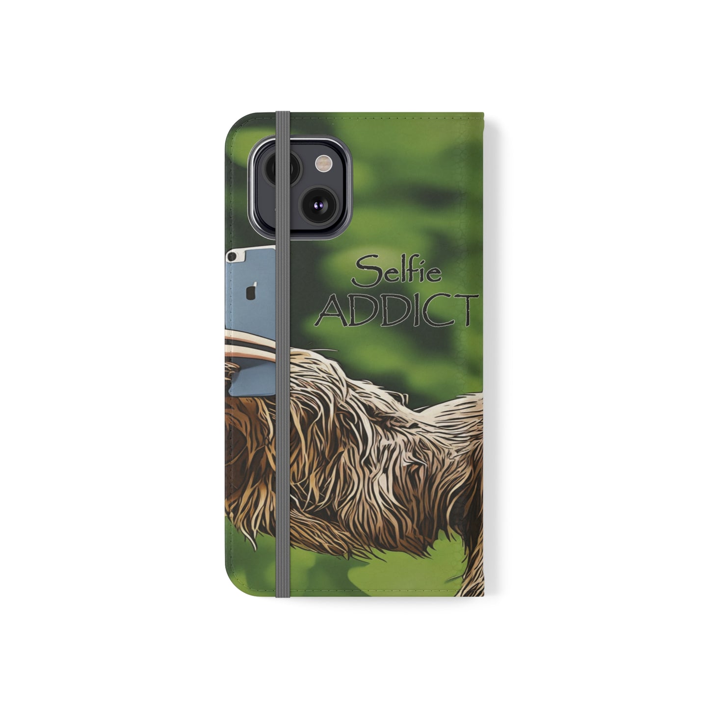 "Selfie Addict Sloth" Flip Cases