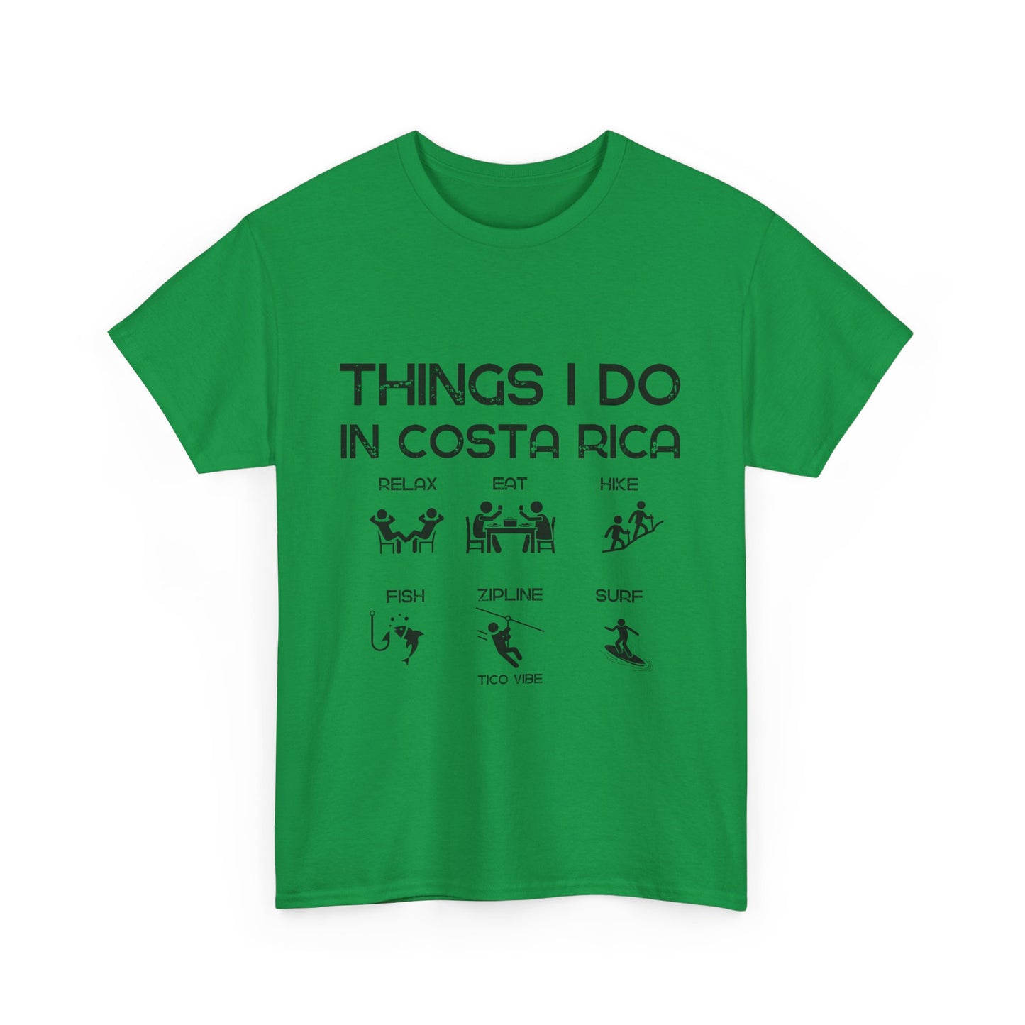 "Things I do in Costa Rica" Unisex Heavy Cotton Tee