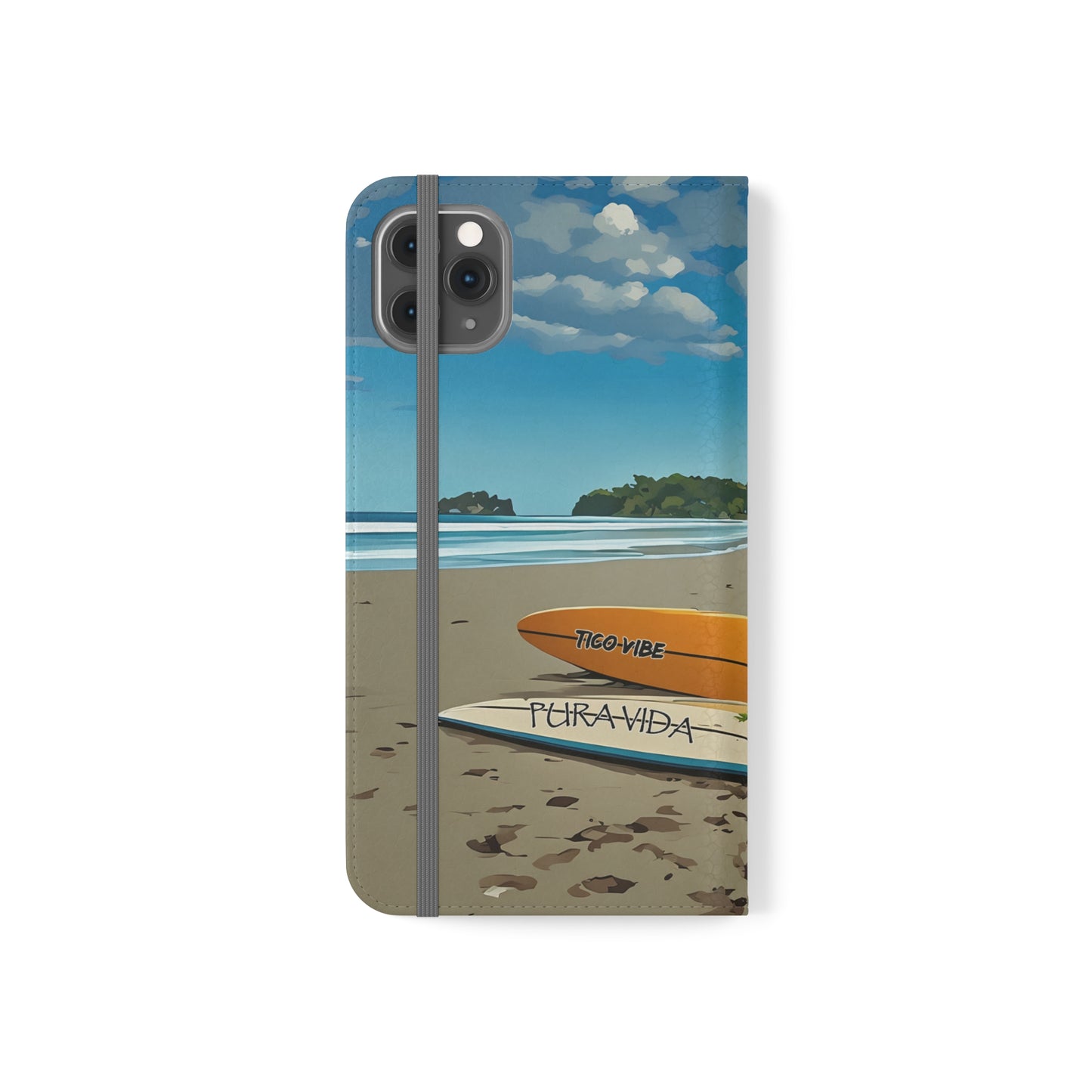 "Paradise is calling" Phone wallet Flip Case