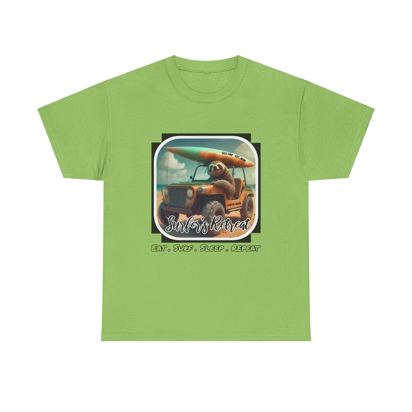 "Surfers Retreat" Unisex Heavy Cotton Tee