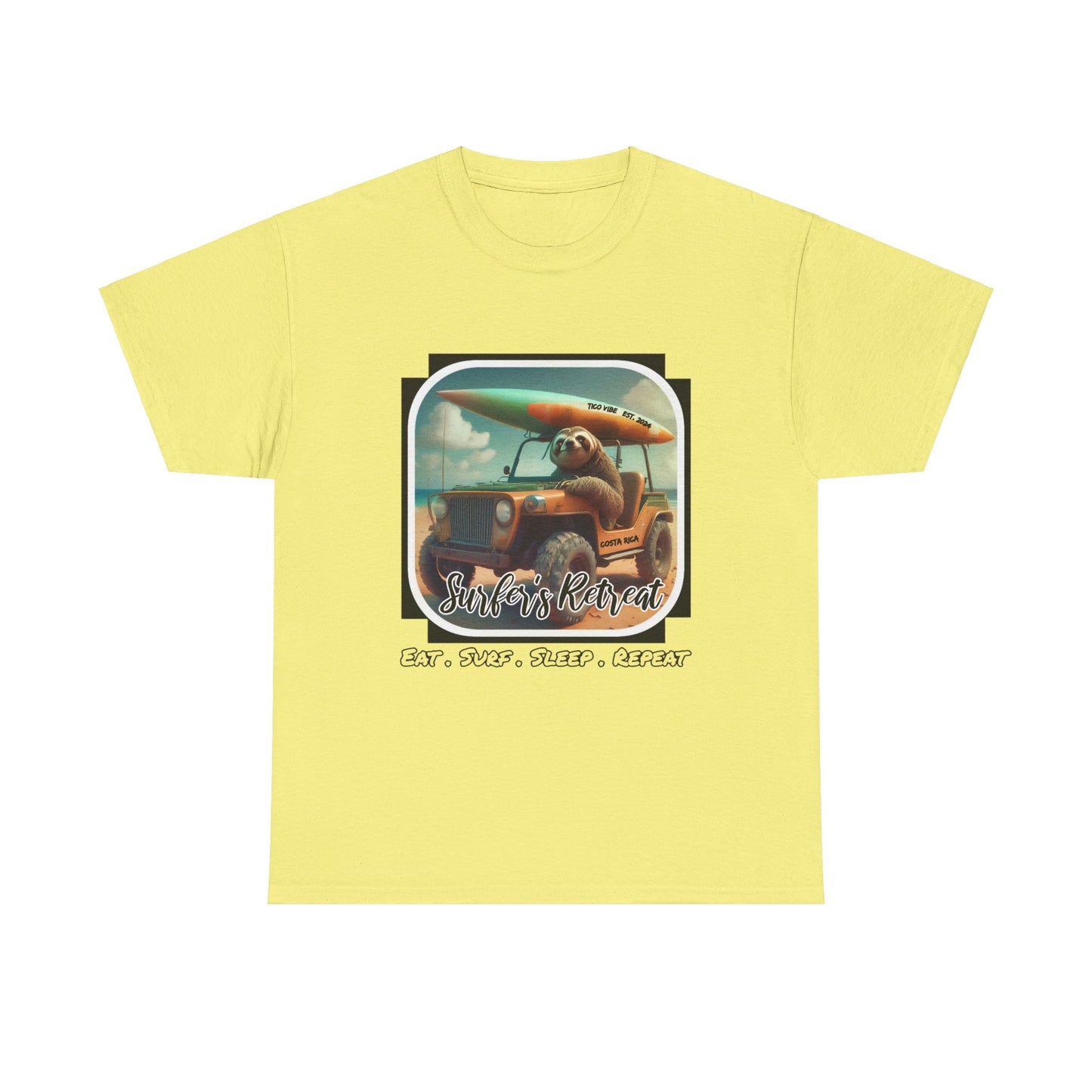 "Surfers Retreat" Unisex Heavy Cotton Tee