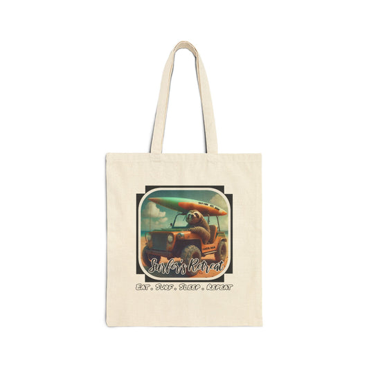 "Surfers Retreat" Cotton Canvas Tote Bag