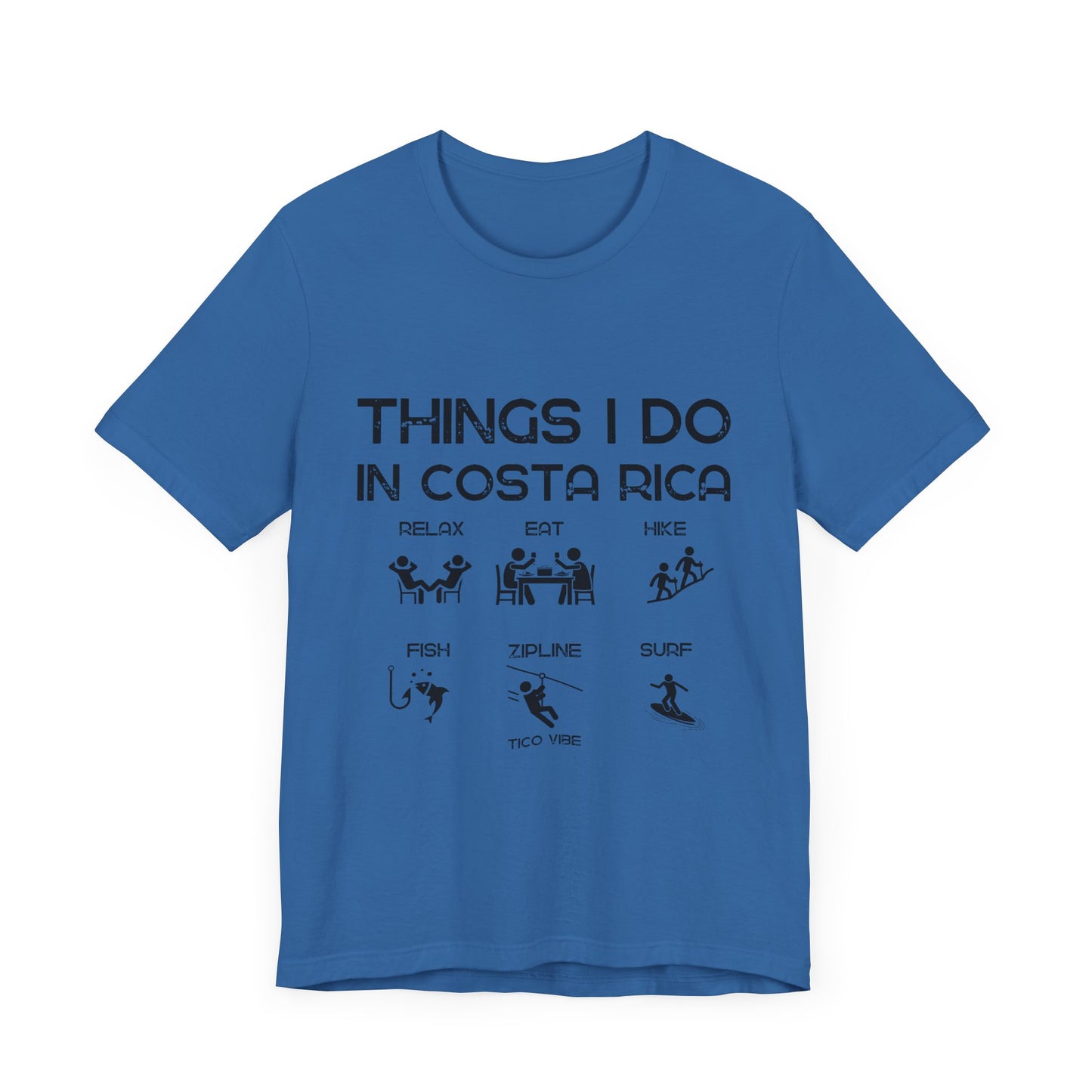 "Things I Do in Costa Rica" Unisex Jersey Short Sleeve Tee
