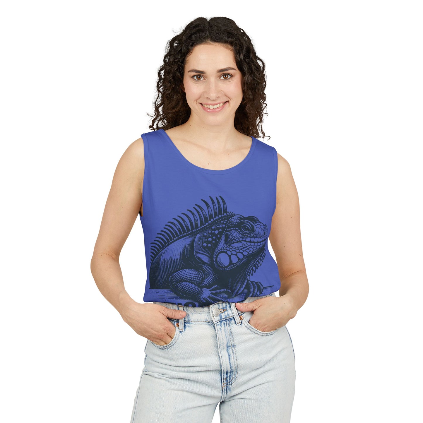 "Tico Vibe Iguana" Unisex Garment-Dyed Tank Top